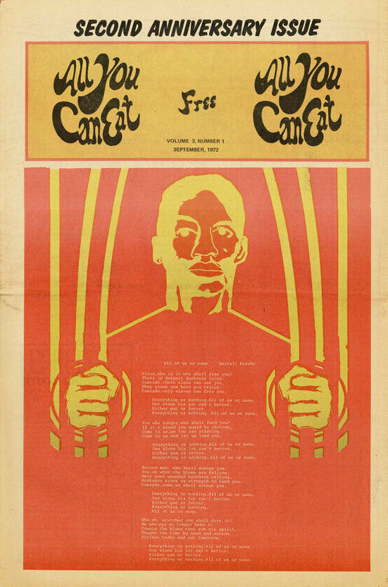 NO.5 -NEW BRUNSWICK ALL YOU CAN EAT-V.2 NJ UNDERGROUND NEWSPAPER NOV.24 1971 